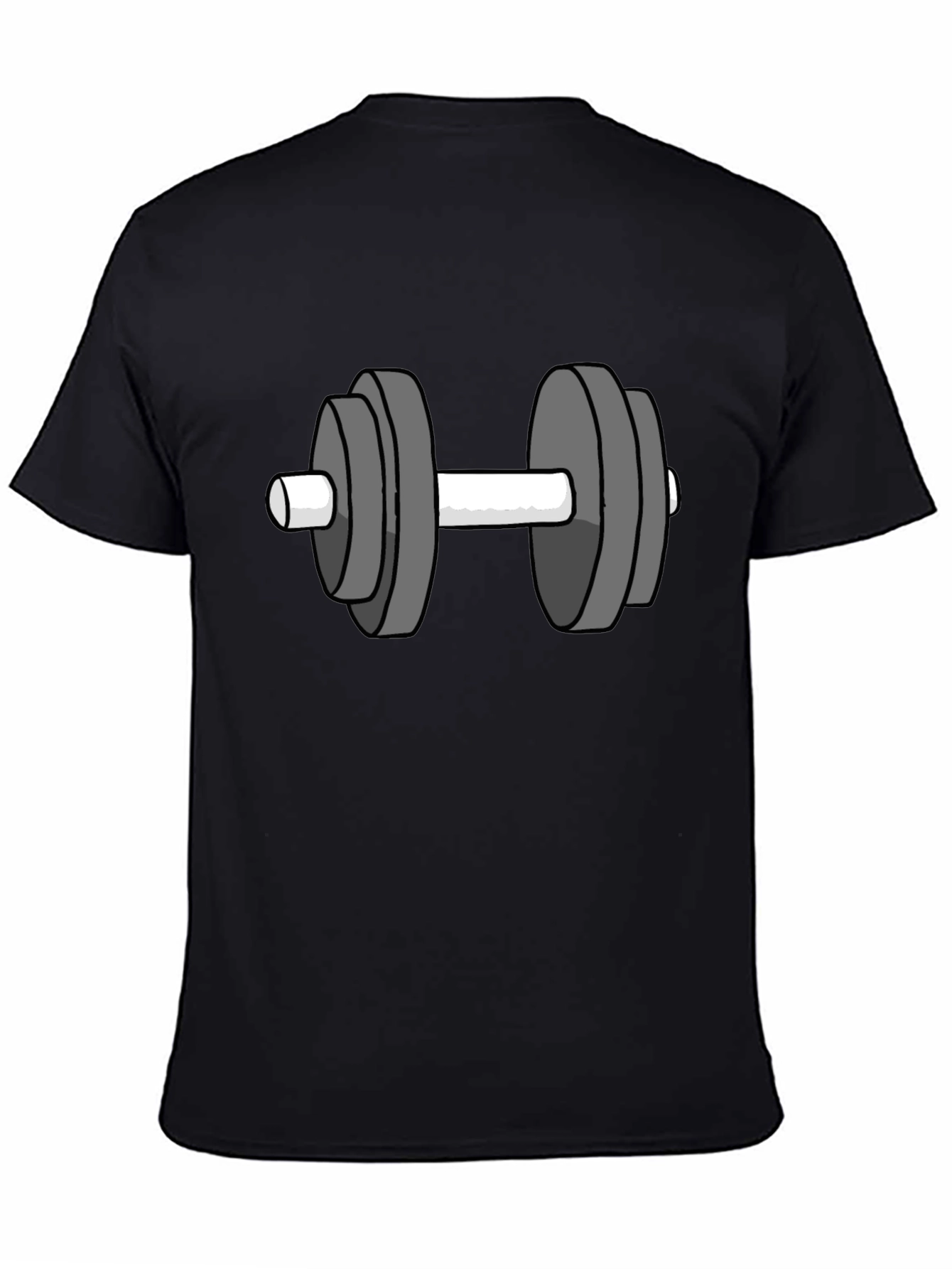 Workout Graphic Tee - Dumbbell Design