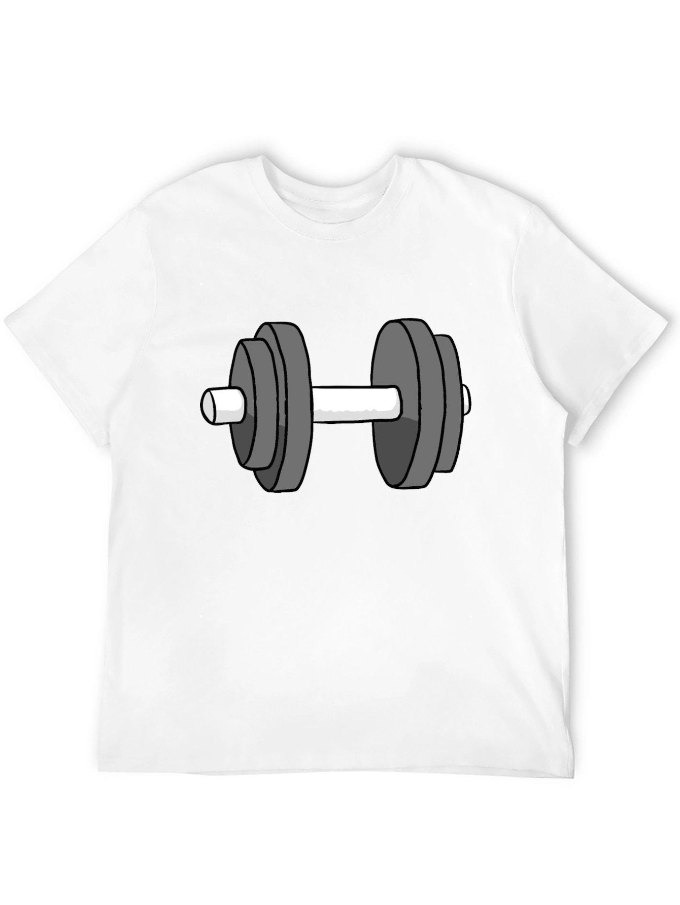 Workout Graphic Tee - Dumbbell Design