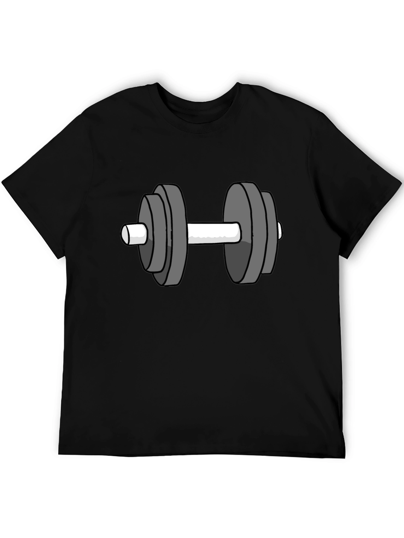 Workout Graphic Tee - Dumbbell Design
