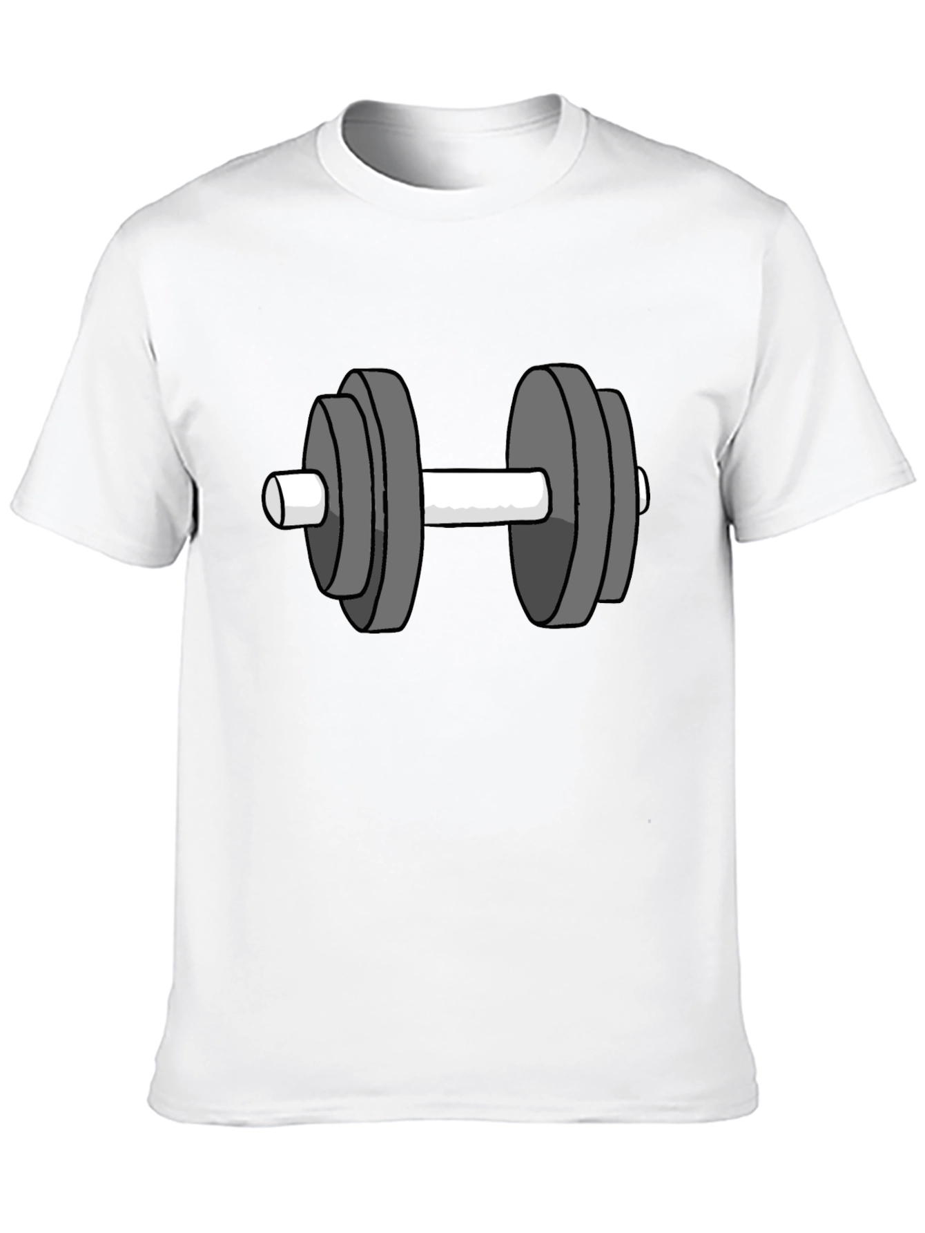 Workout Graphic Tee - Dumbbell Design