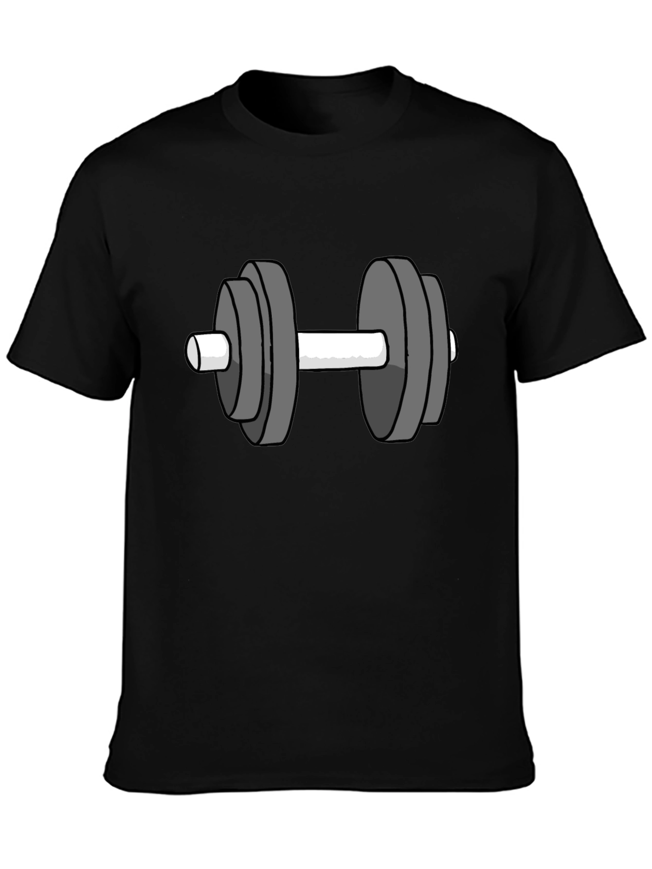 Workout Graphic Tee - Dumbbell Design