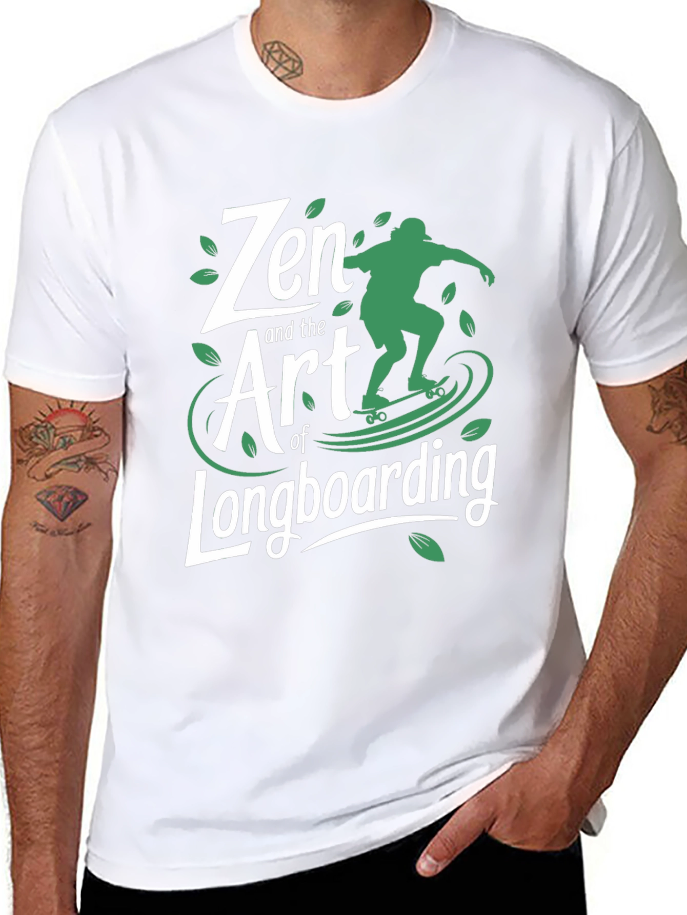 Zen Art of Longboarding Graphic T-Shirt