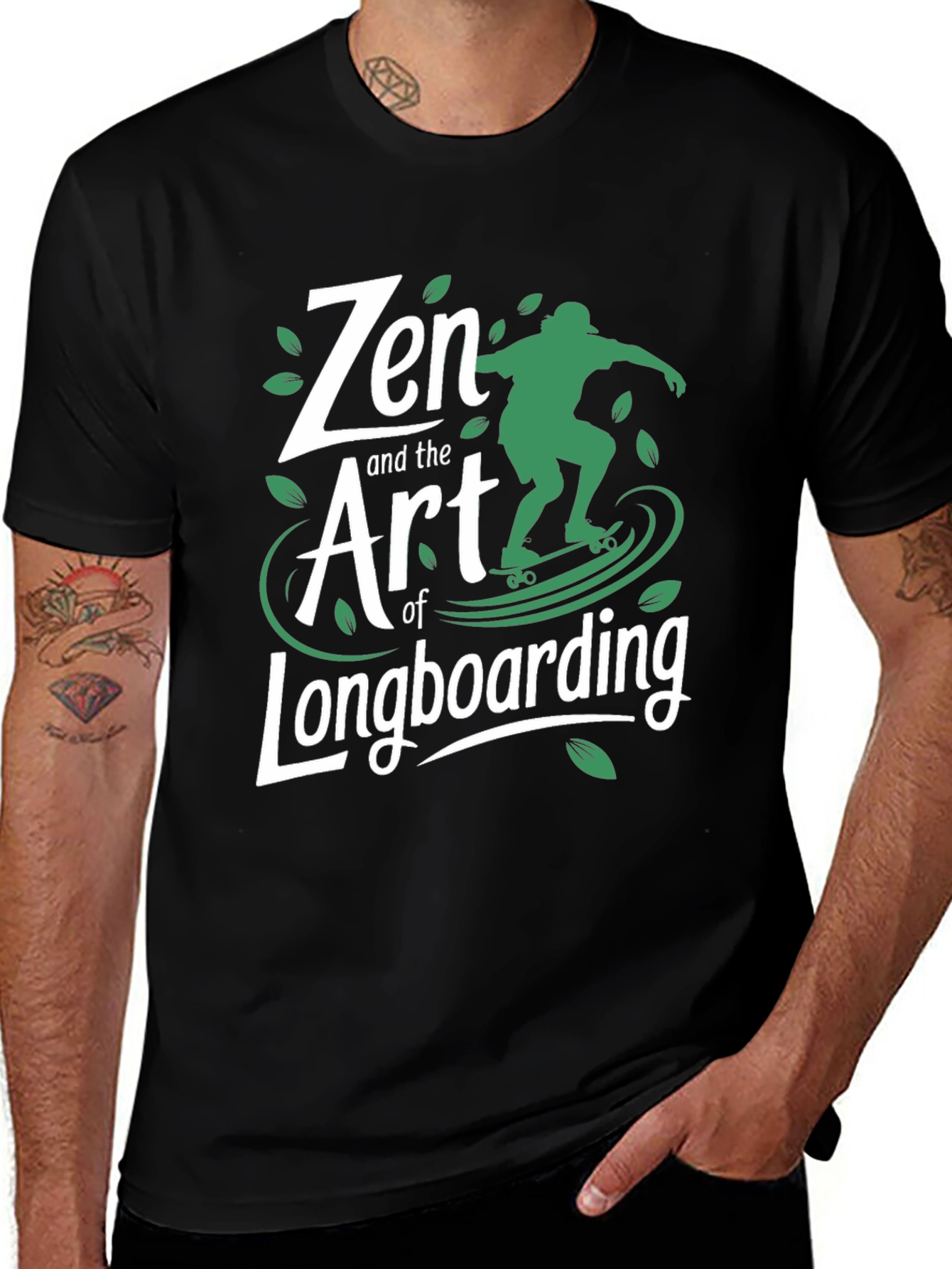 Zen Art of Longboarding Graphic T-Shirt
