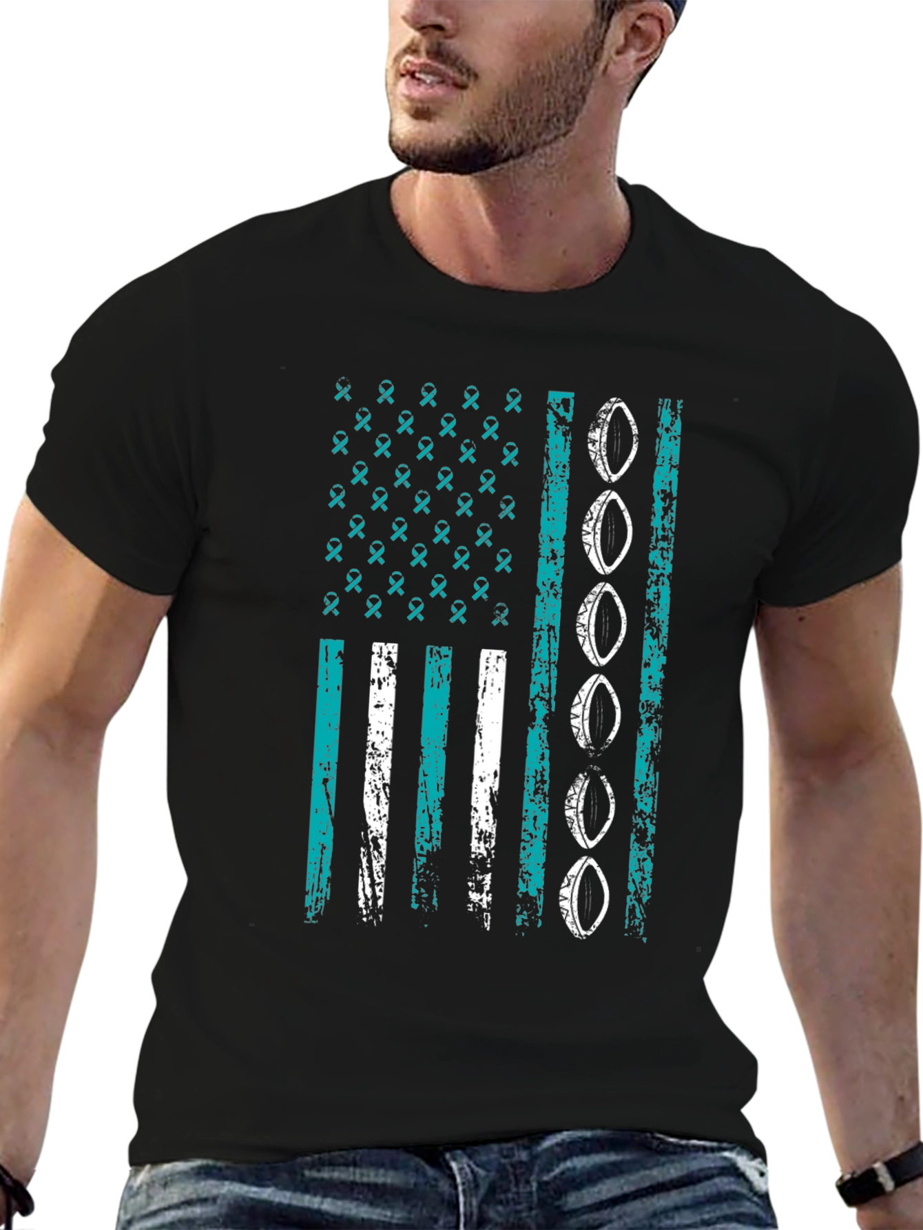 Awareness Ribbon Flag Graphic Tee