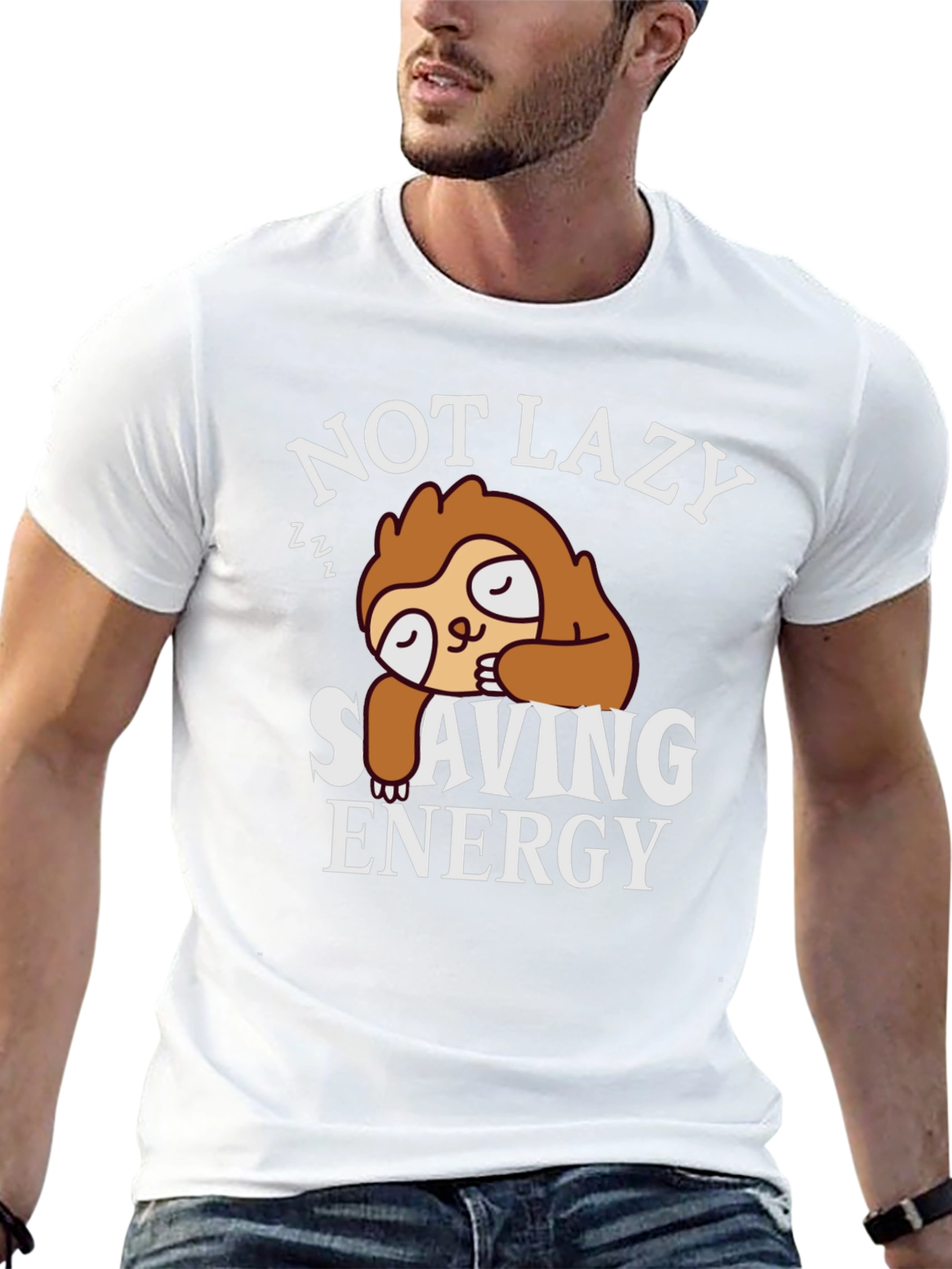 Not Lazy Saving Energy Sloth T-Shirt