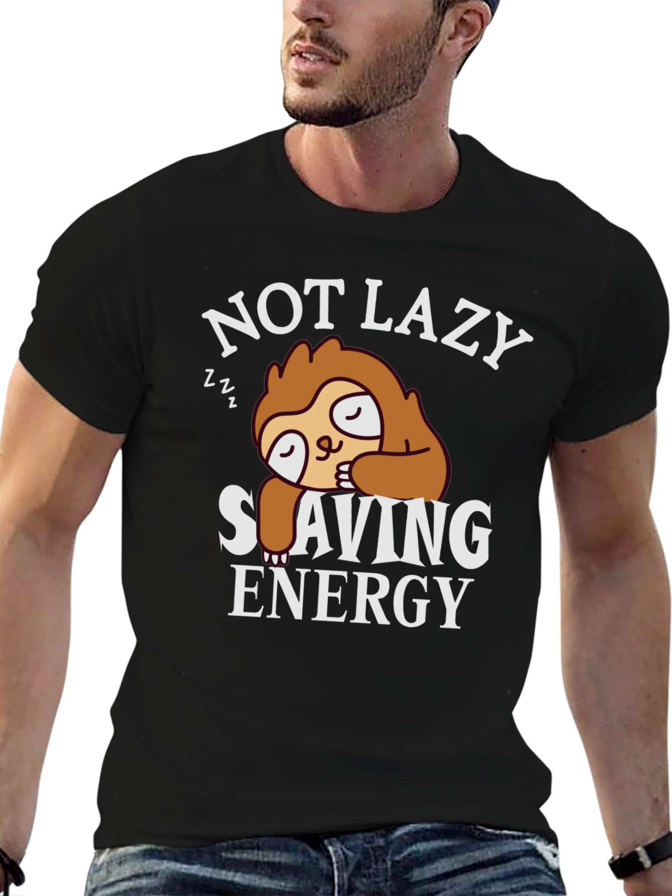 Not Lazy Saving Energy Sloth T-Shirt