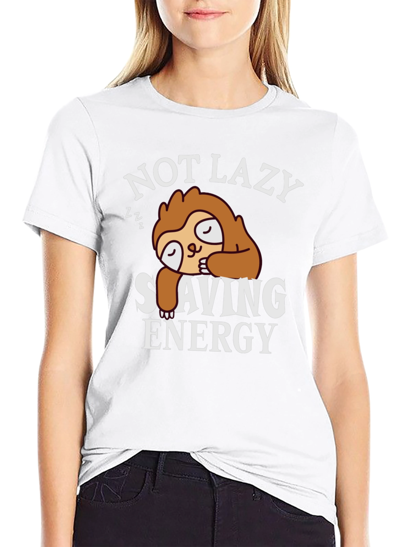 Not Lazy Saving Energy Sloth T-Shirt