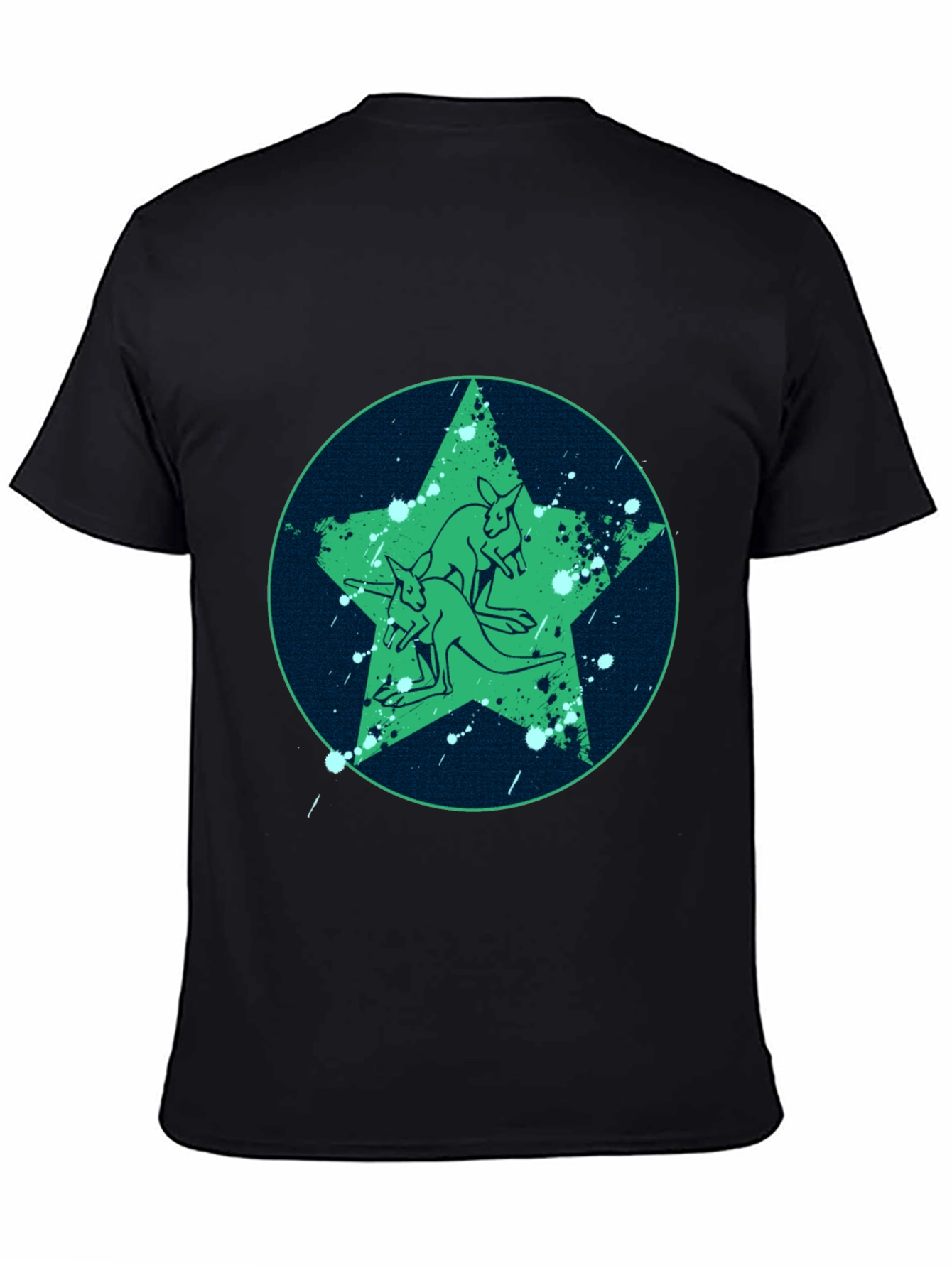 Kangaroo Star Graphic Tee - Cool Casual Style