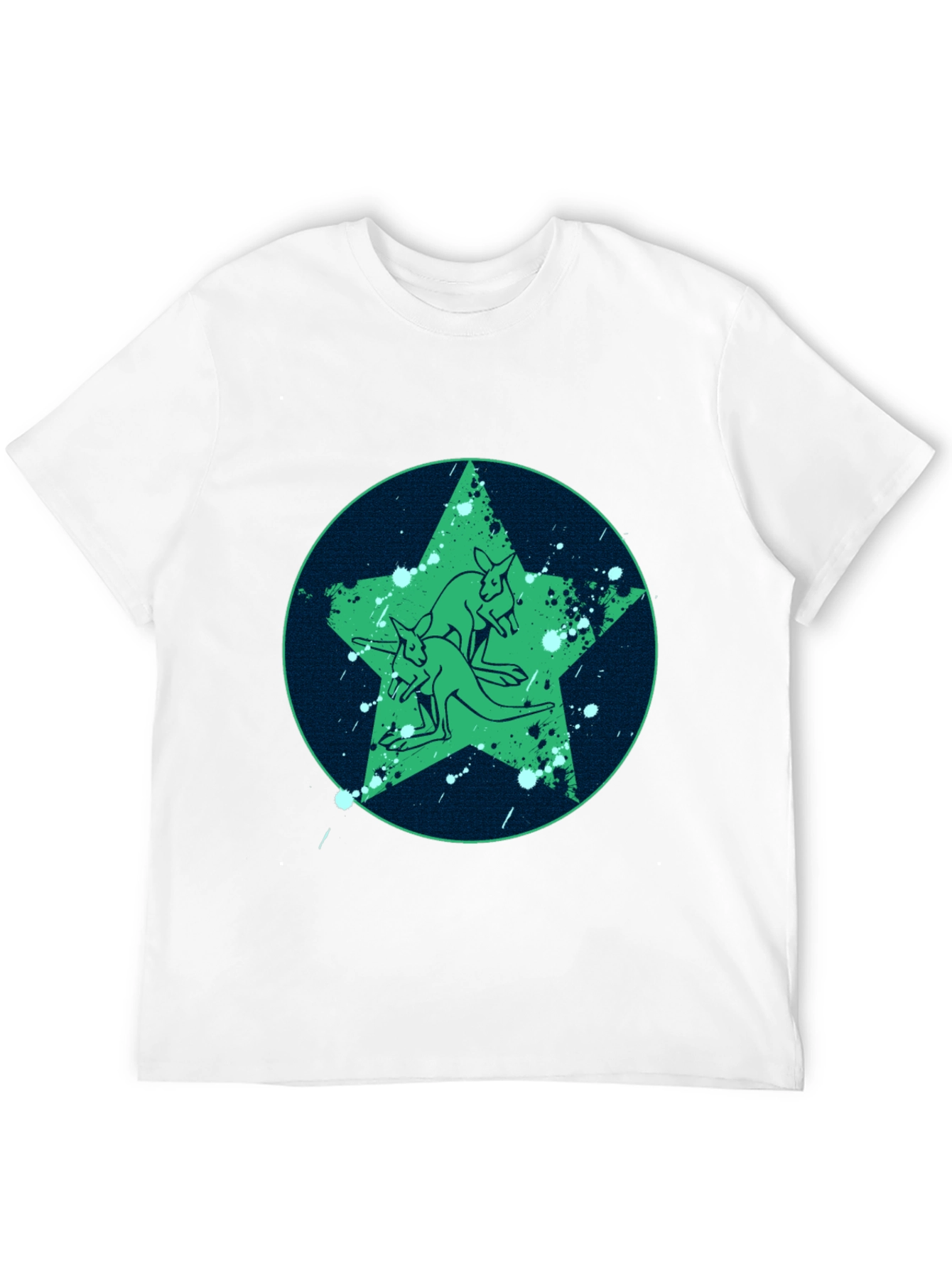 Kangaroo Star Graphic Tee - Cool Casual Style