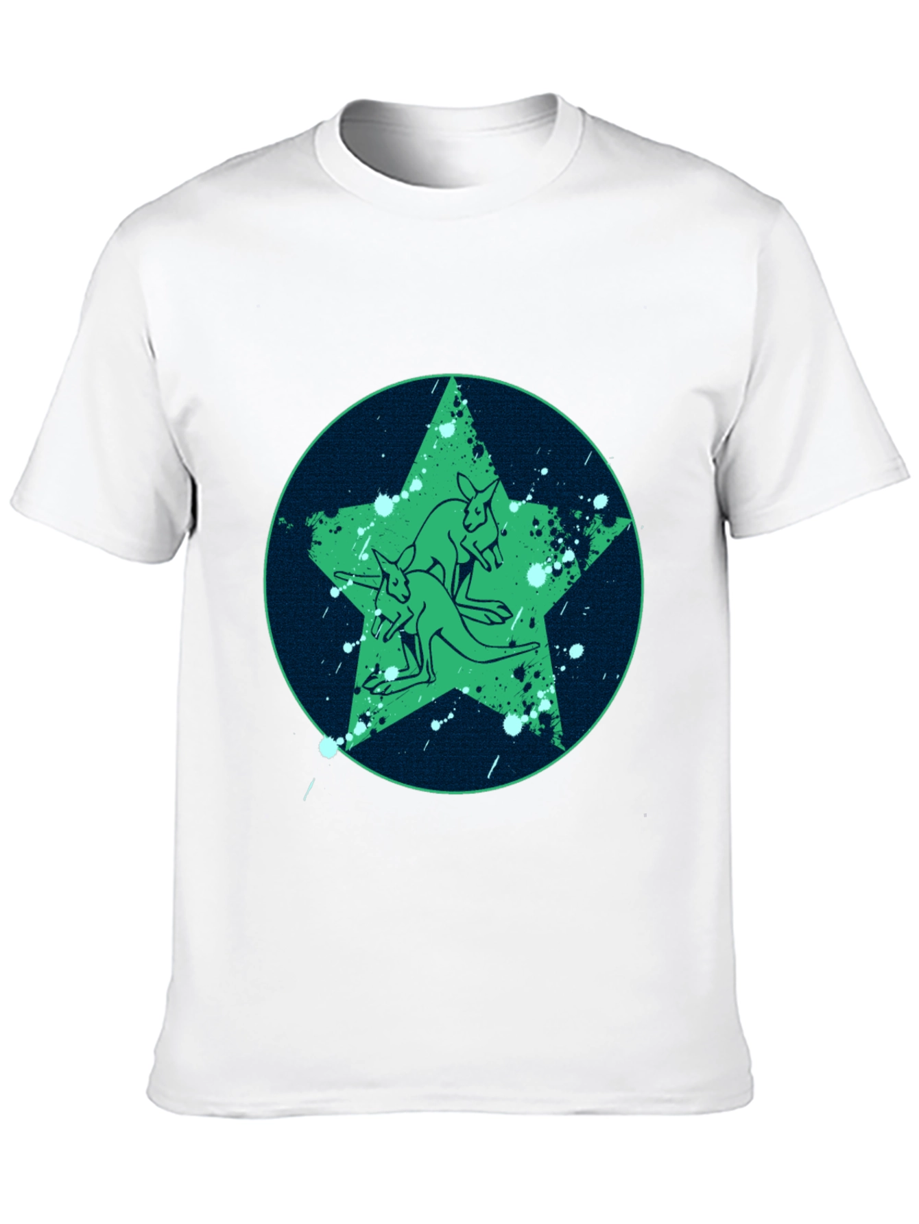 Kangaroo Star Graphic Tee - Cool Casual Style