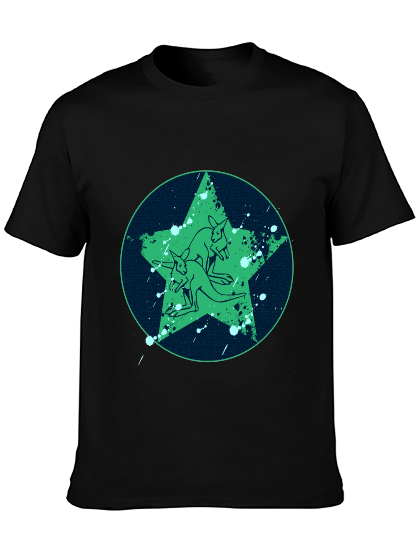 Kangaroo Star Graphic Tee - Cool Casual Style