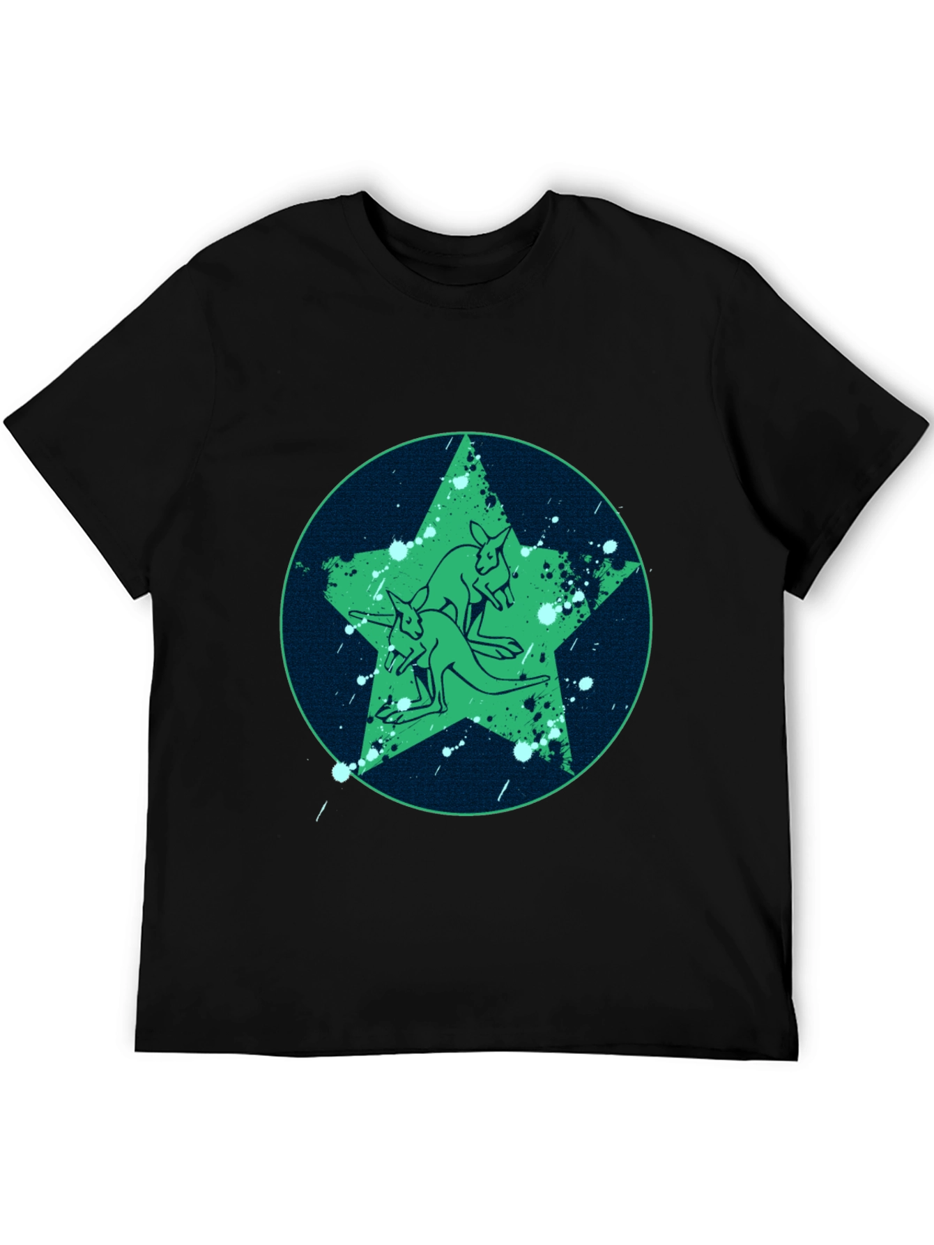 Kangaroo Star Graphic Tee - Cool Casual Style