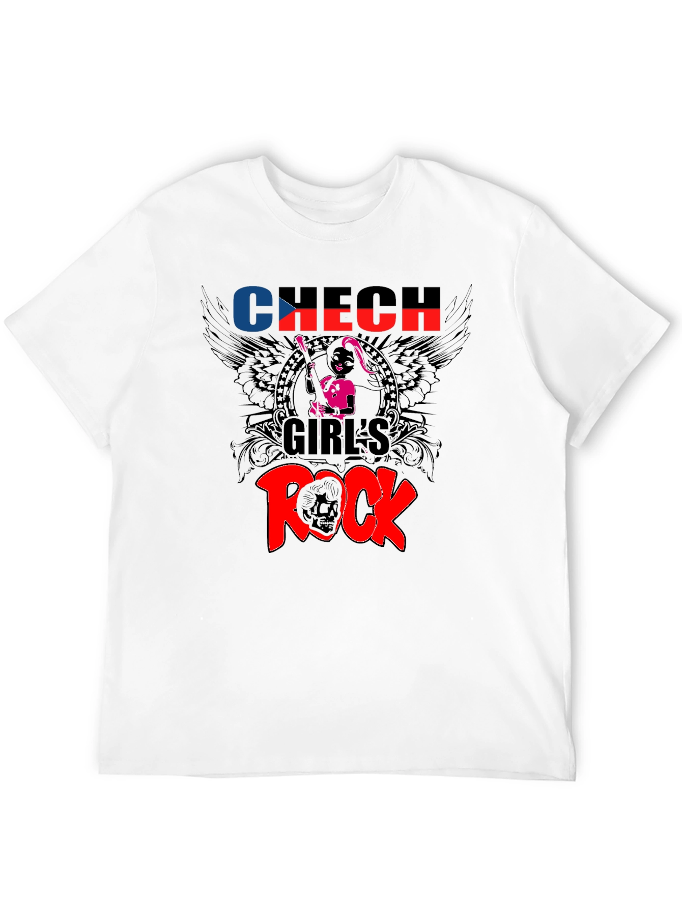 Czech Girls Rock Graphic Tee - Black