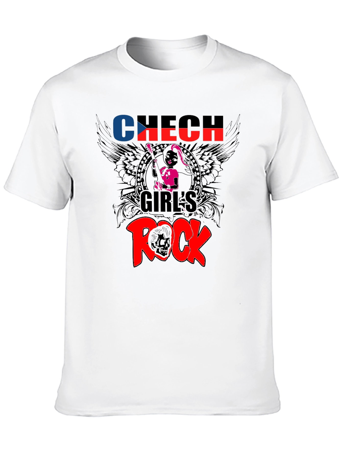 Czech Girls Rock Graphic Tee - Black