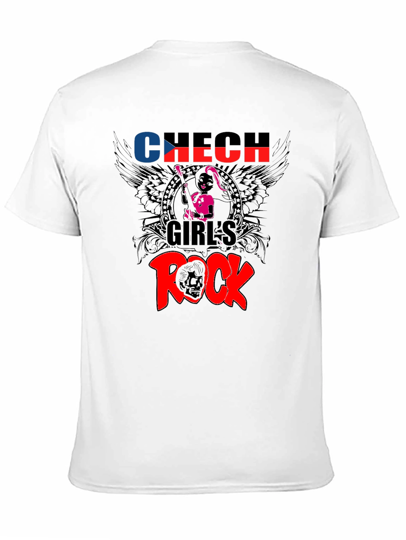 Czech Girls Rock Graphic Tee - Black