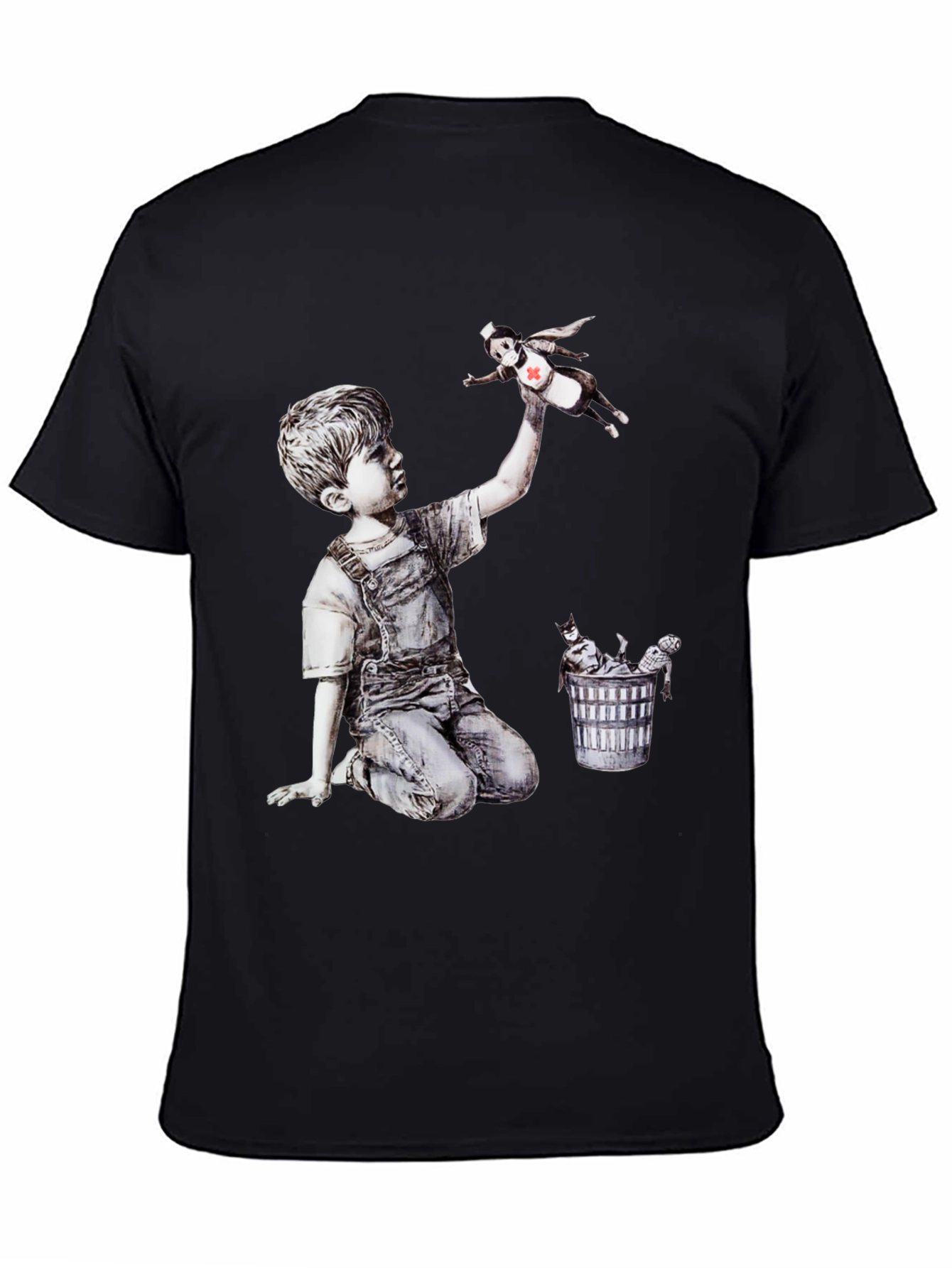 Banksy Nurse Hero T-Shirt - Iconic Art Tee