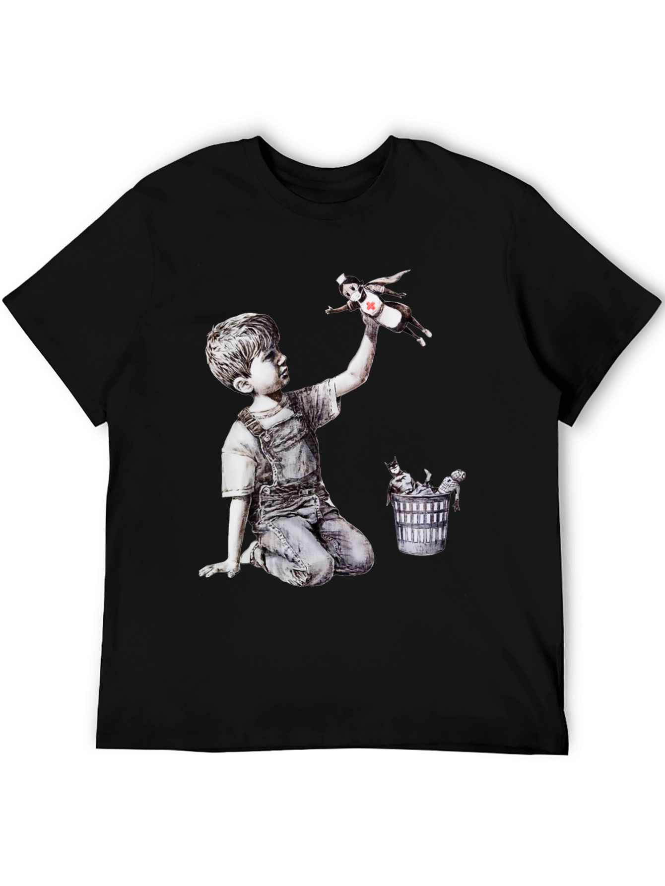Banksy Nurse Hero T-Shirt - Iconic Art Tee