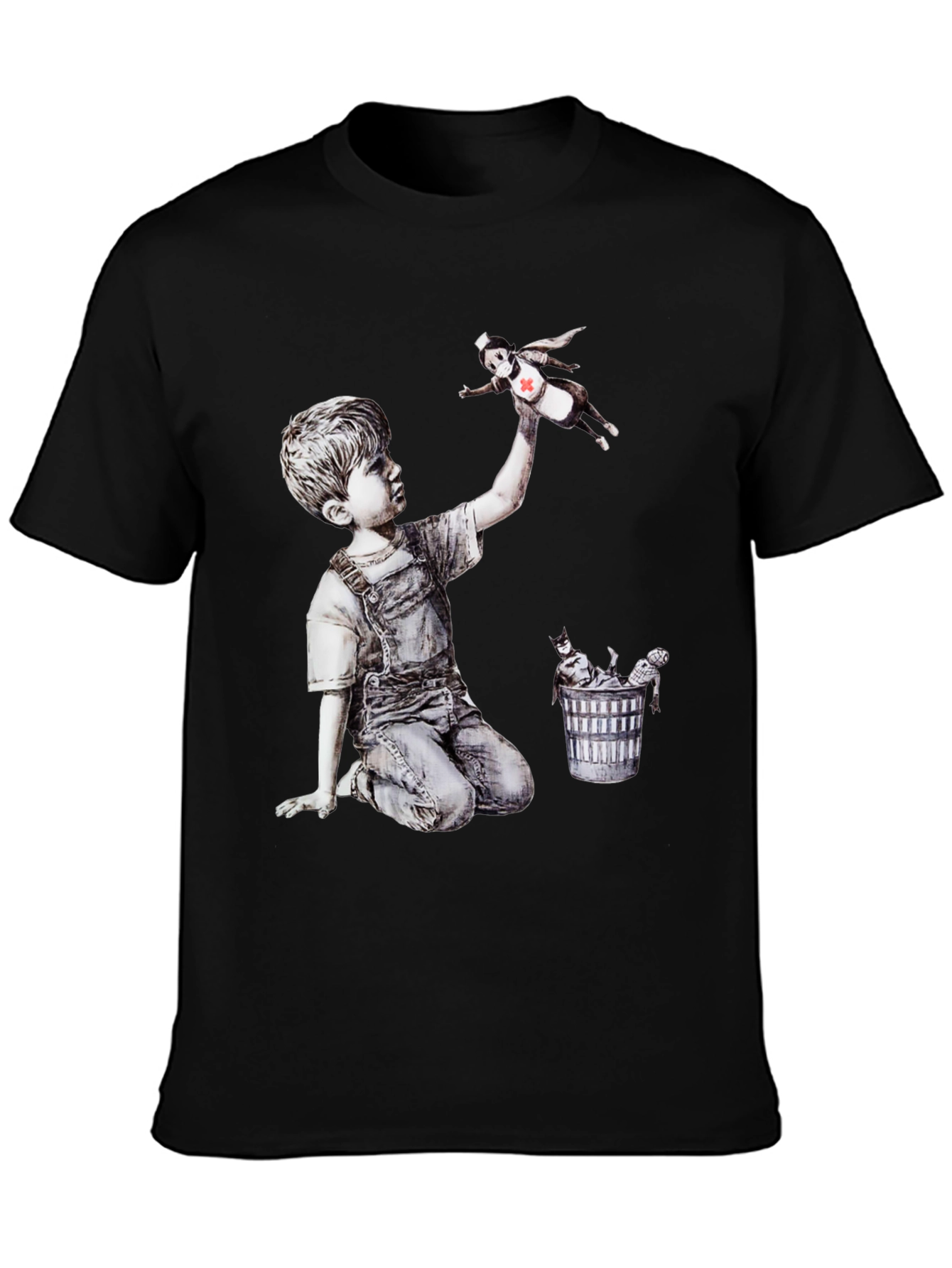 Banksy Nurse Hero T-Shirt - Iconic Art Tee