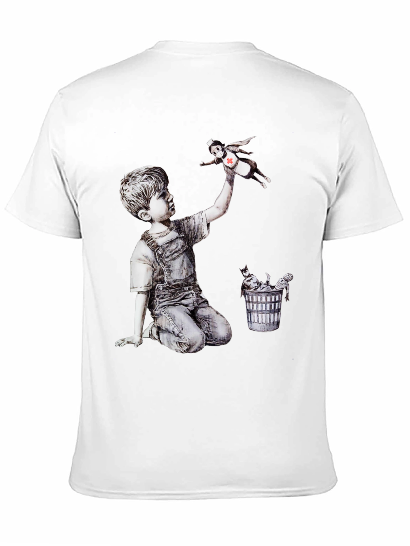 Banksy Nurse Hero T-Shirt - Iconic Art Tee