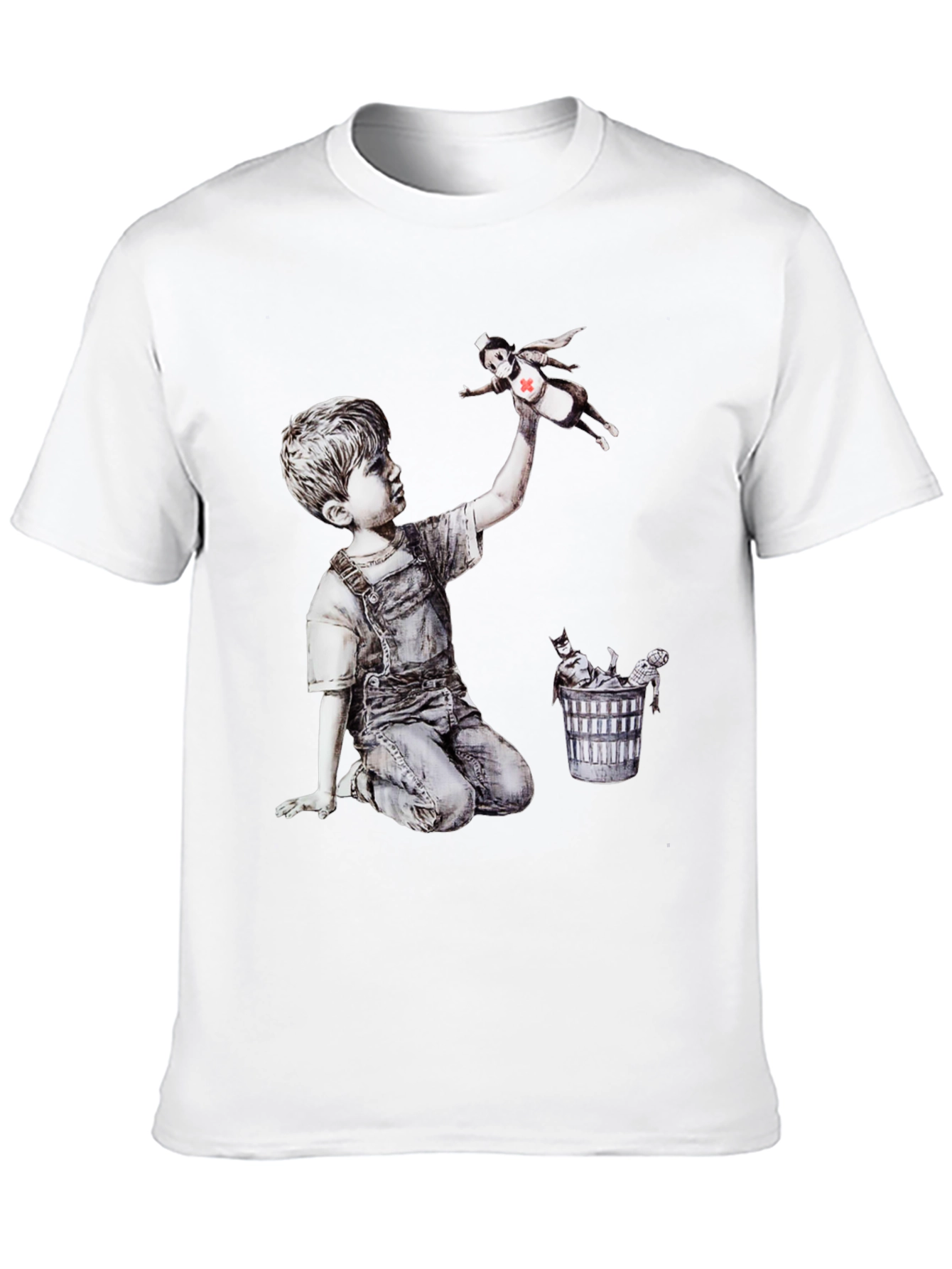 Banksy Nurse Hero T-Shirt - Iconic Art Tee