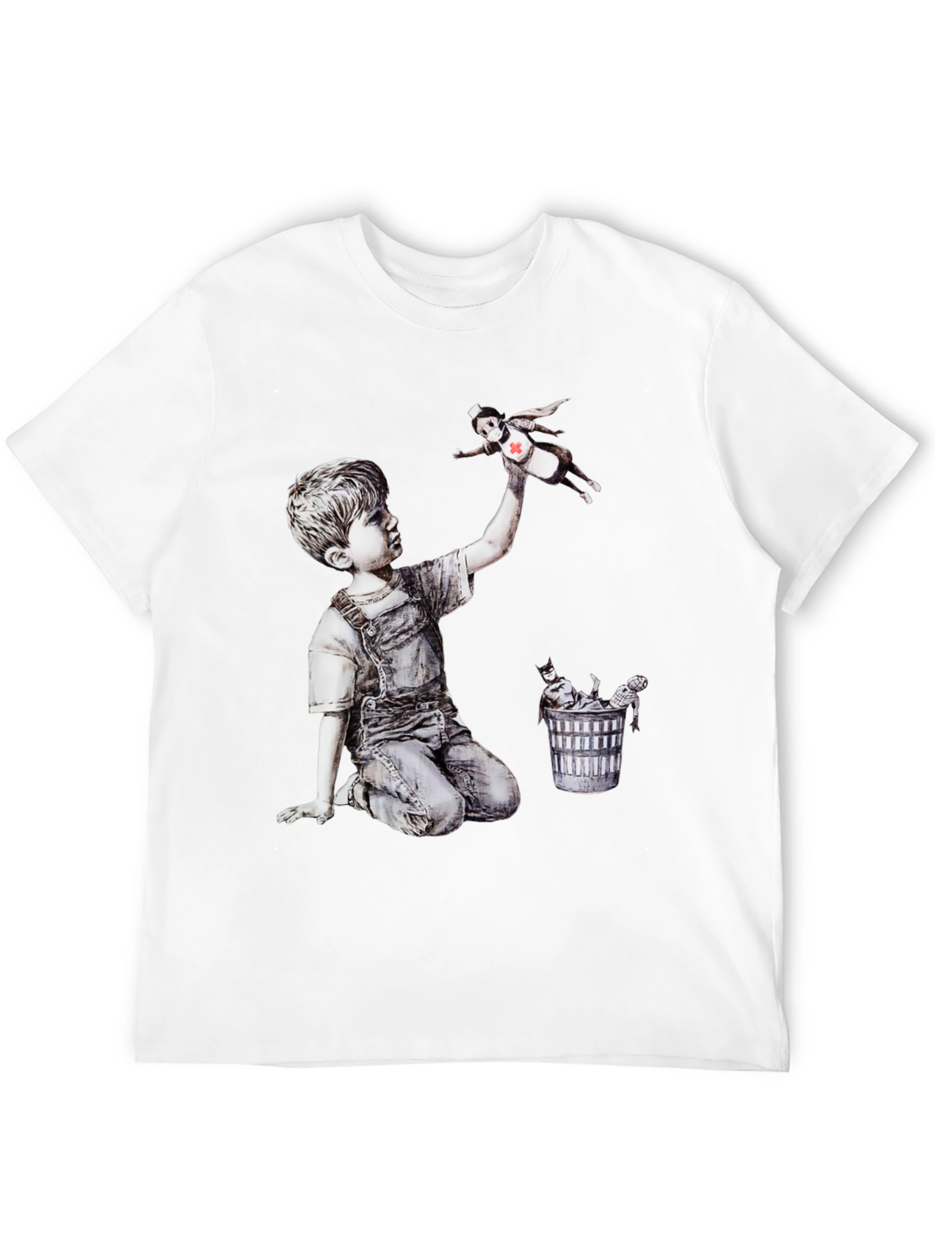 Banksy Nurse Hero T-Shirt - Iconic Art Tee
