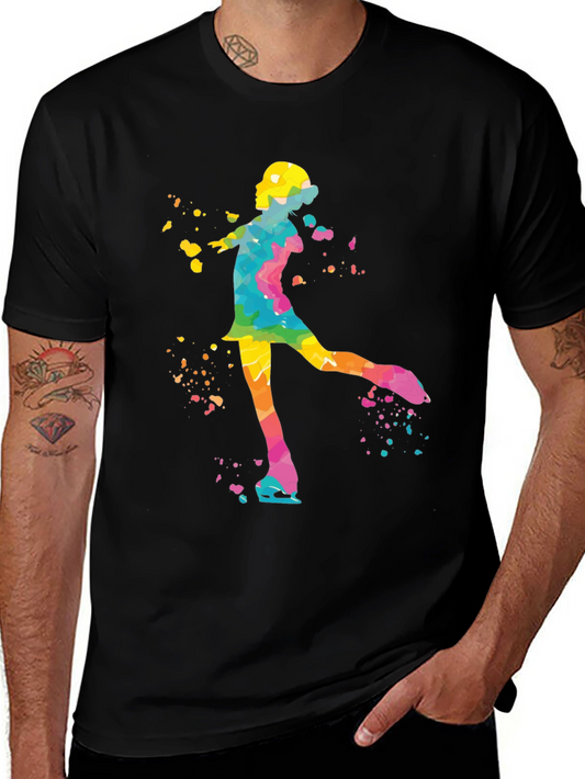 Colorful Skater Graphic Tee - Unisex
