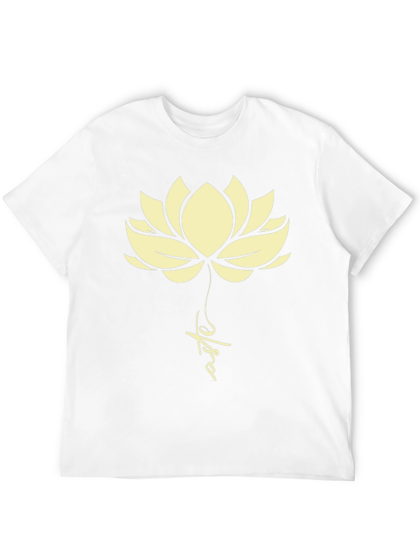 Lotus Flower Graphic Tee - Black