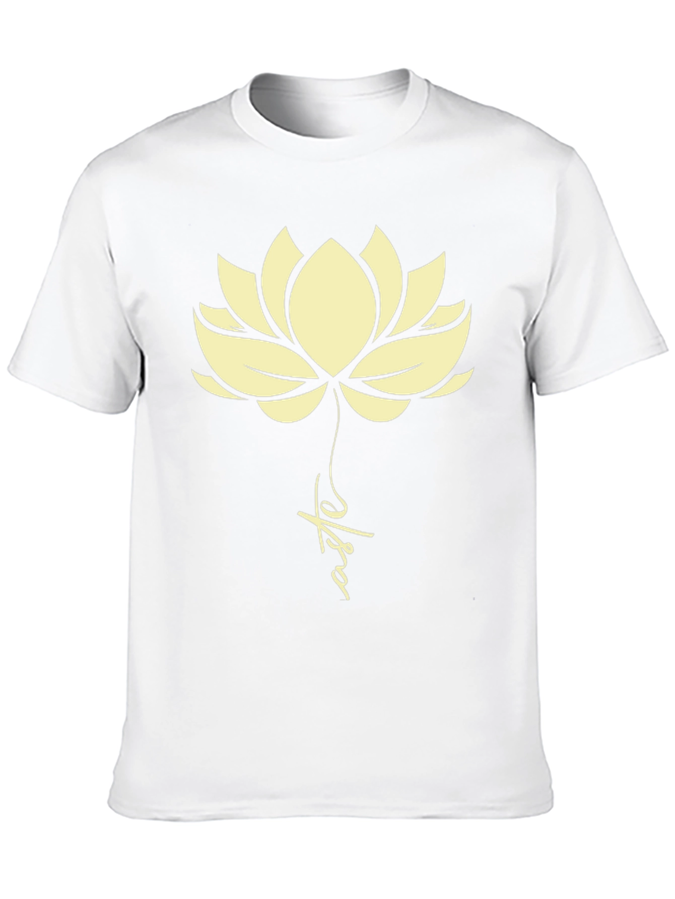 Lotus Flower Graphic Tee - Black
