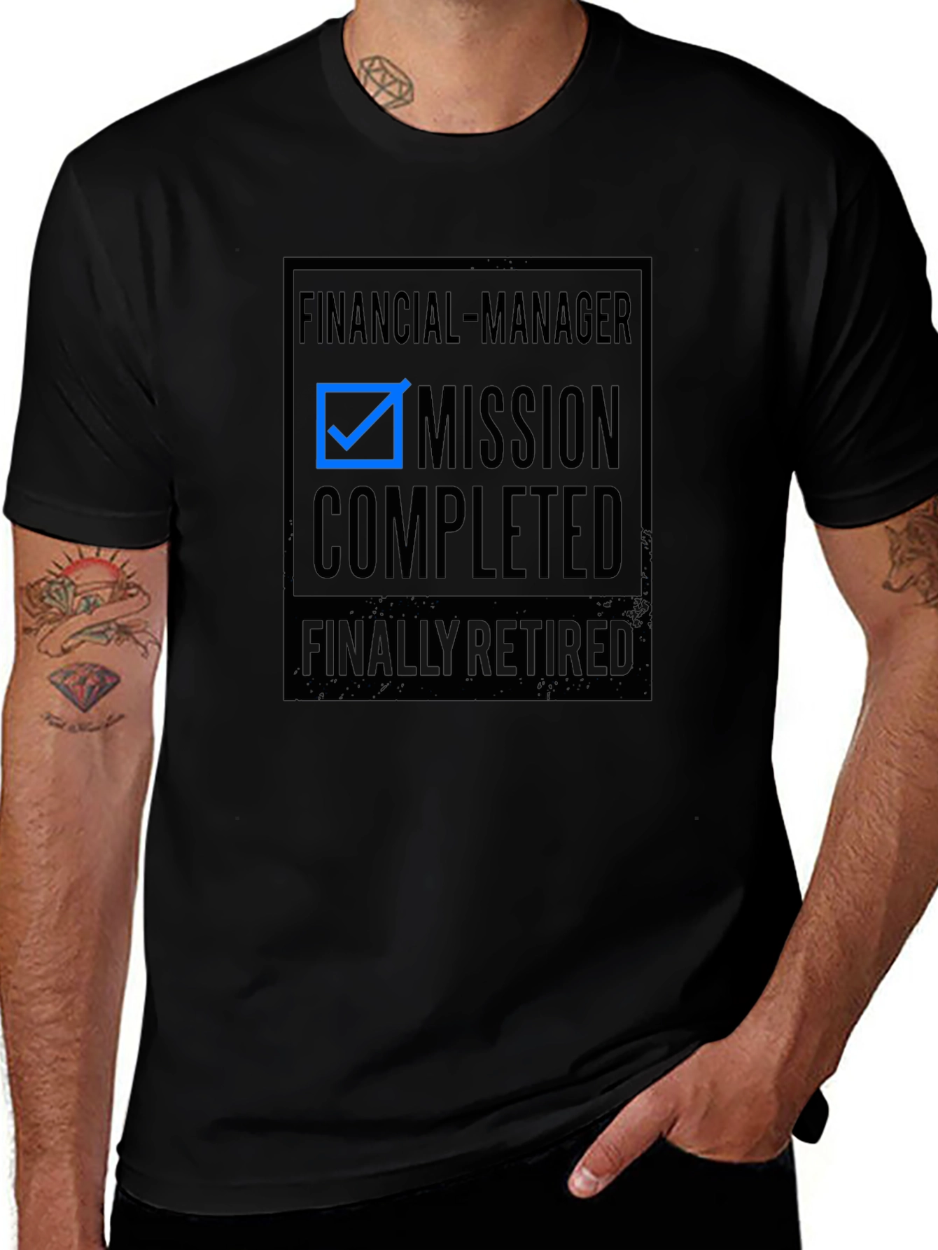 Financial Manager Mission Completed Retired T-Shirt