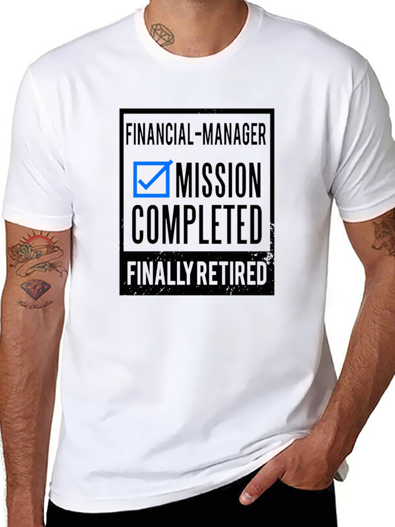 Financial Manager Mission Completed Retired T-Shirt