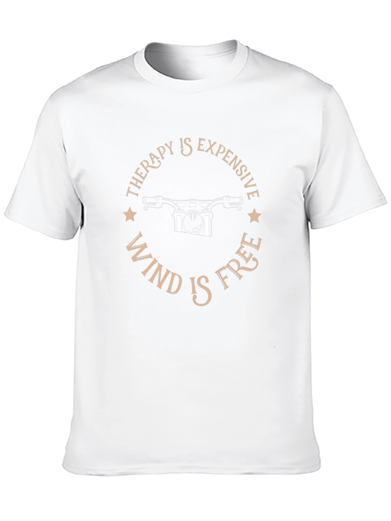 Therapy is Expensive Wind is Free Black T-Shirt