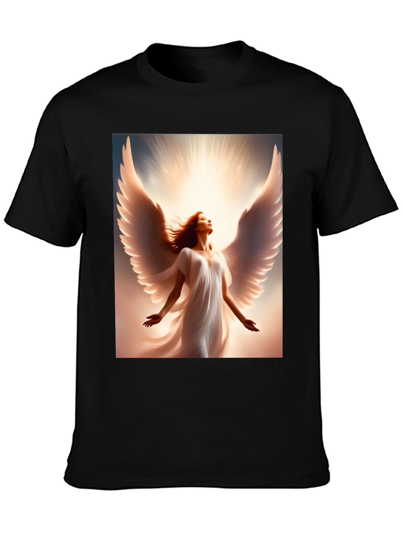 Angel Wings Graphic T-Shirt - Black