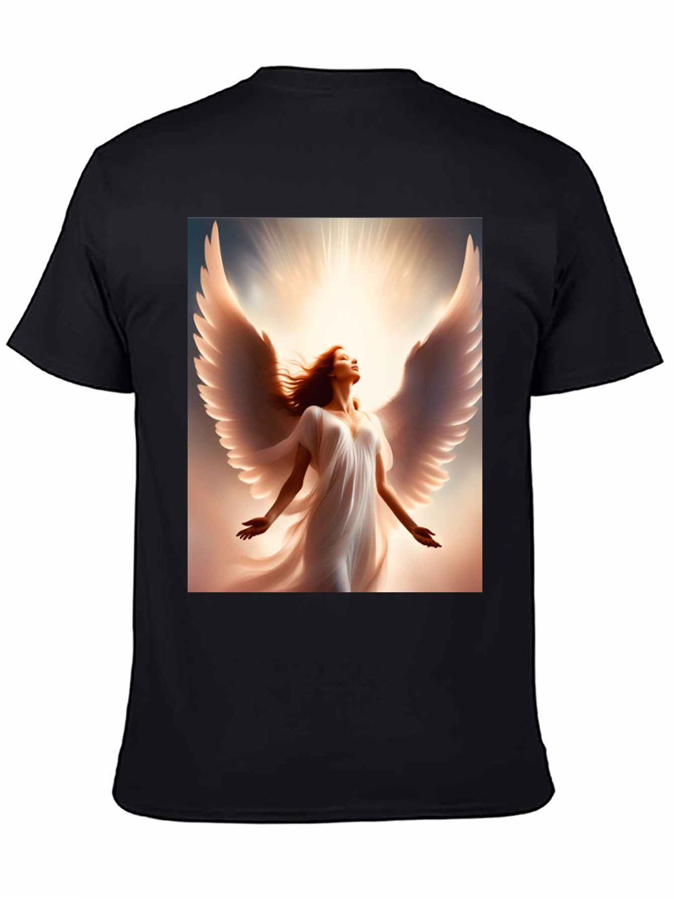 Angel Wings Graphic T-Shirt - Black