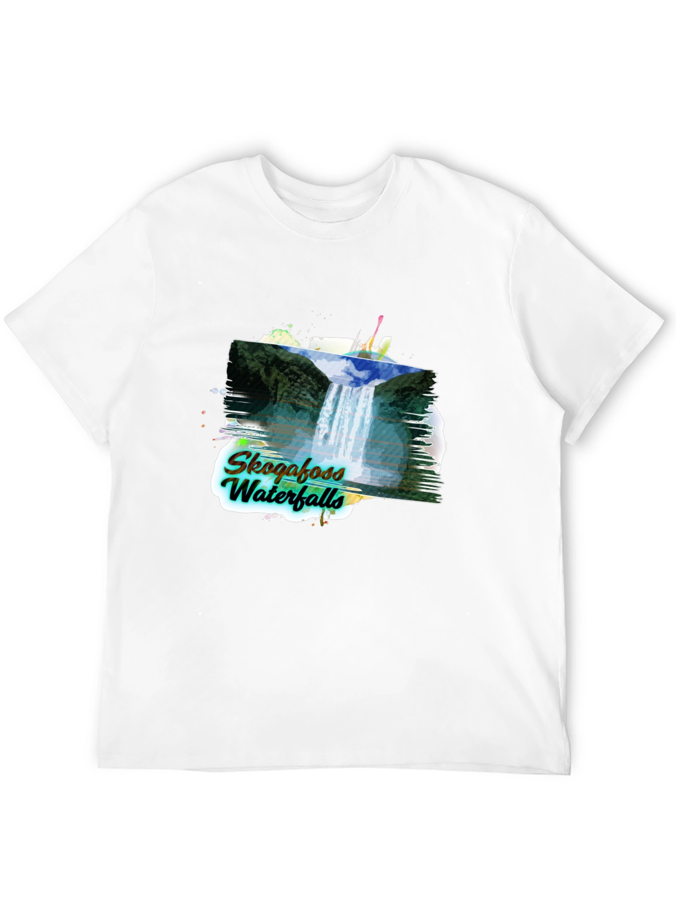Skogafoss Waterfalls Graphic Tee