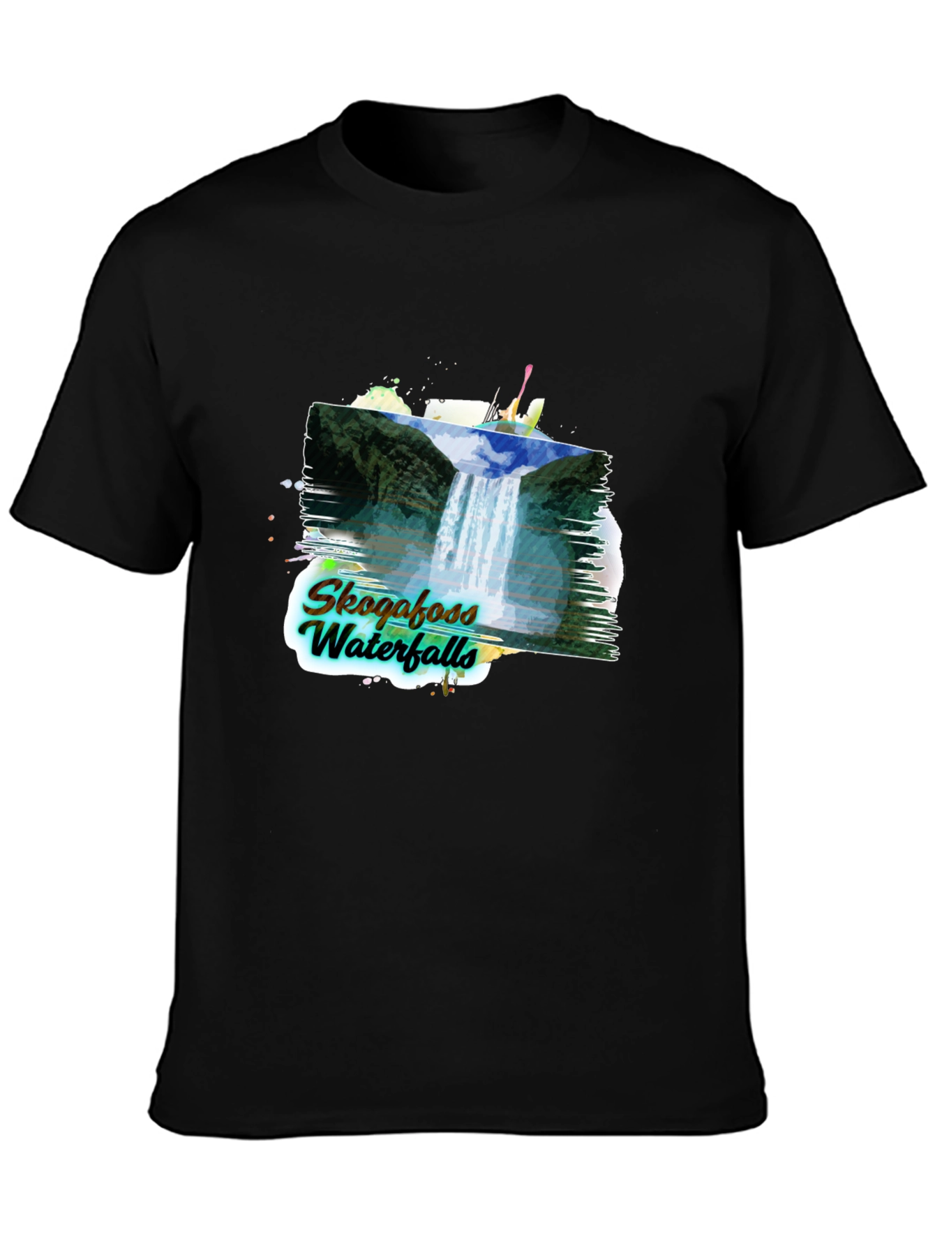 Skogafoss Waterfalls Graphic Tee