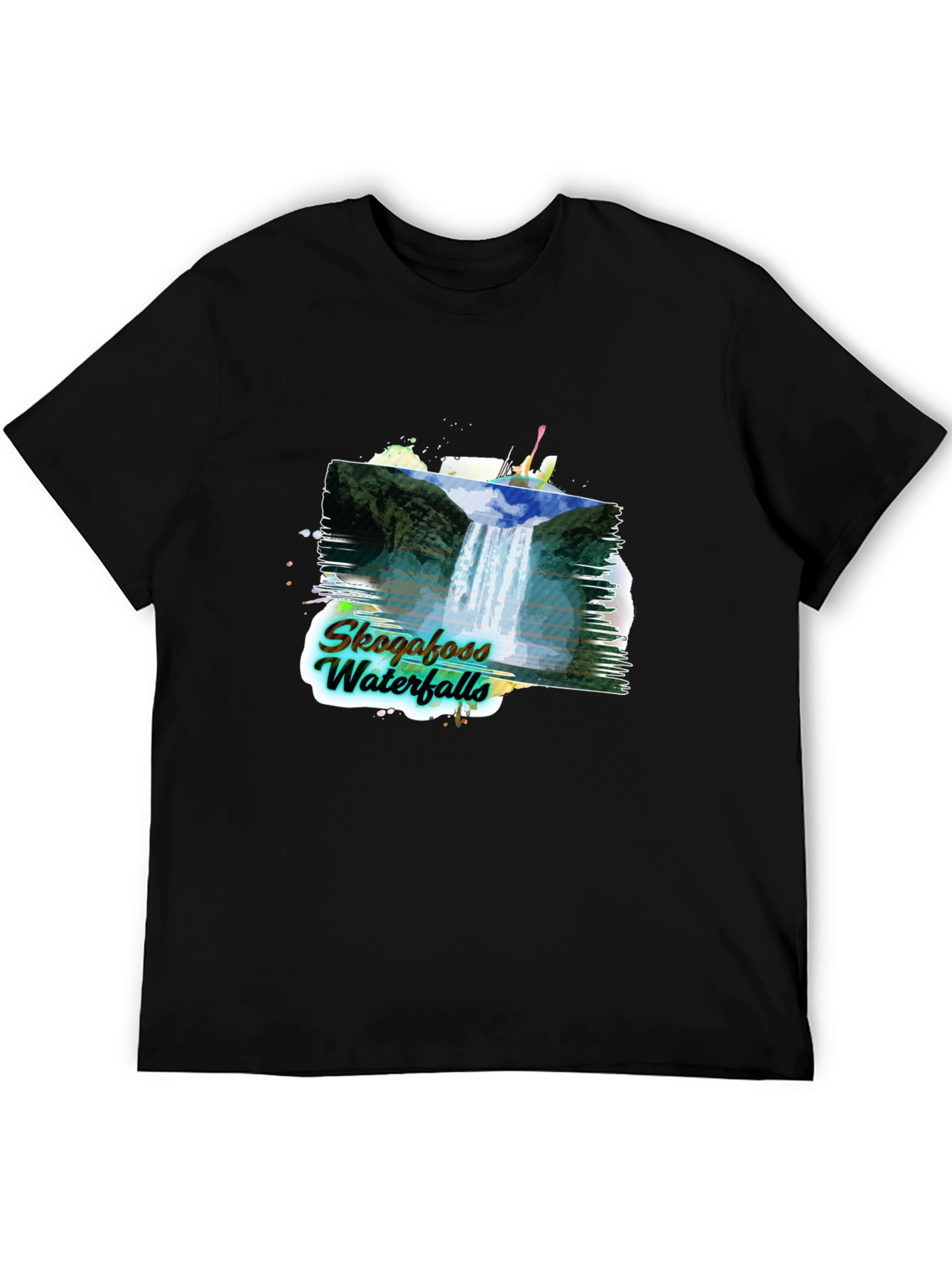 Skogafoss Waterfalls Graphic Tee