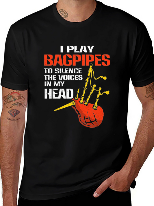 Bagpipes T-Shirt: Silence the Voices