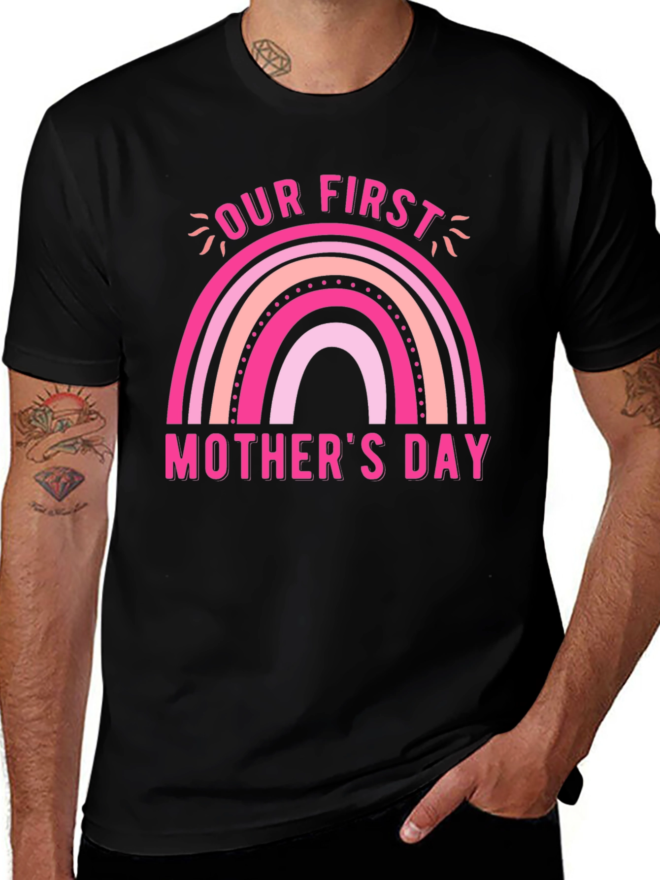 First Mothers Day Rainbow Tee