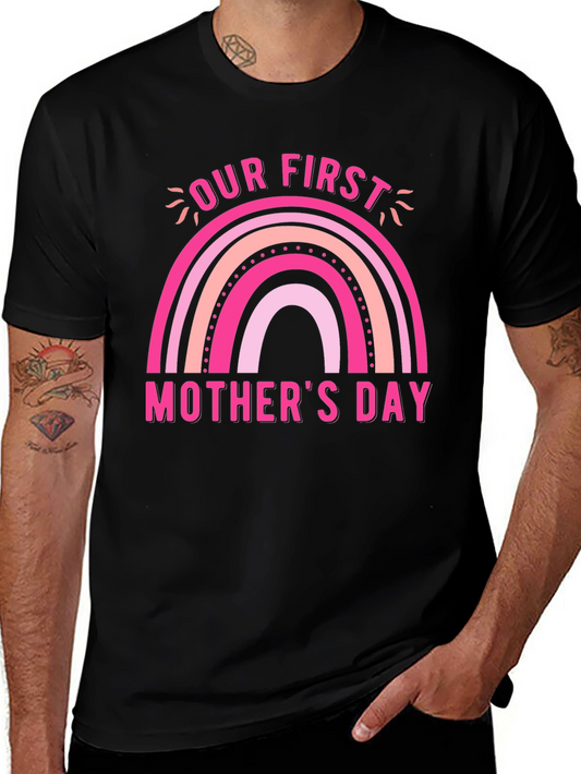 First Mothers Day Rainbow Tee