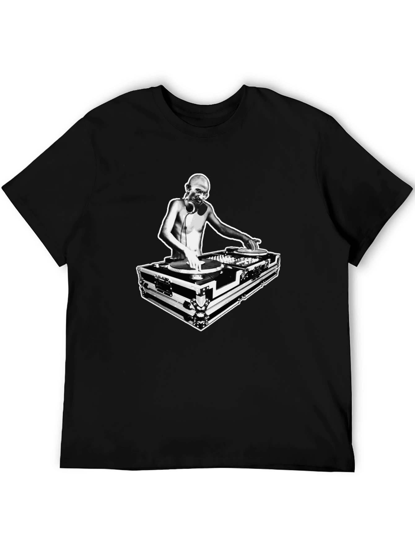 DJ Graphic T-Shirt - Black Cotton Tee
