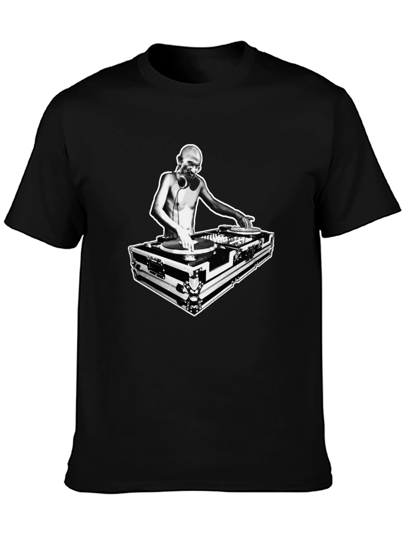 DJ Graphic T-Shirt - Black Cotton Tee