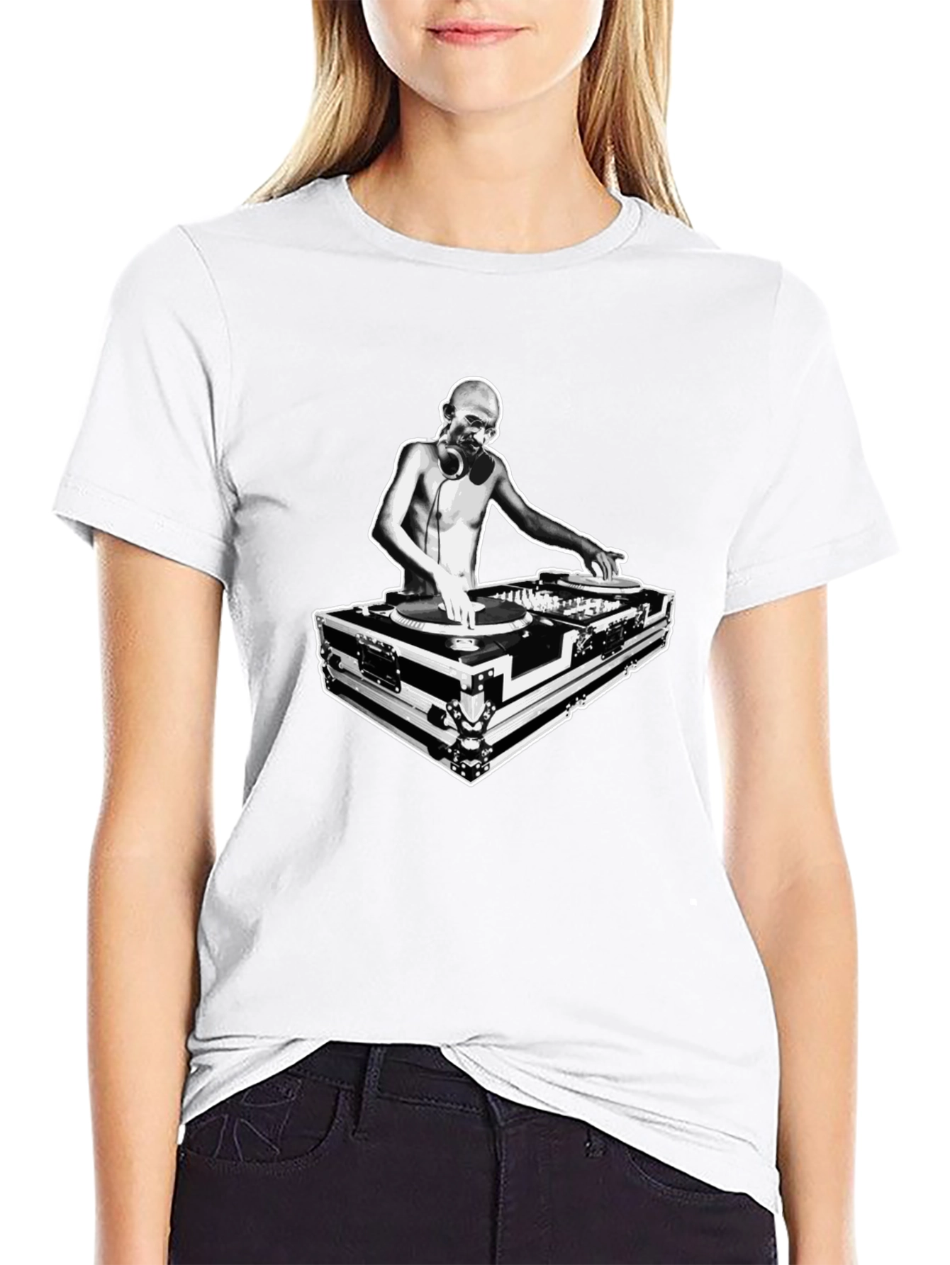 DJ Graphic T-Shirt - Black Cotton Tee