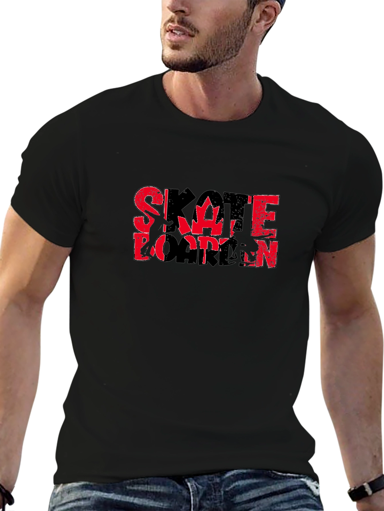 Skateboarding Canada Black Graphic T-Shirt