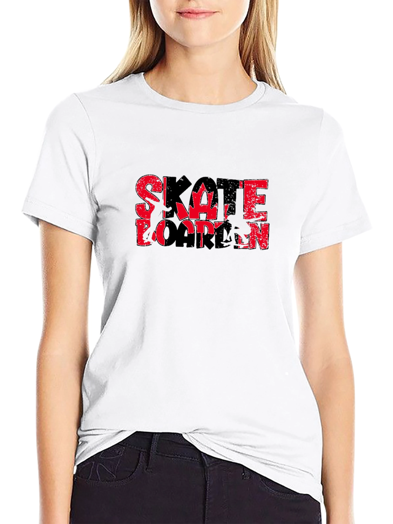 Skateboarding Canada Black Graphic T-Shirt