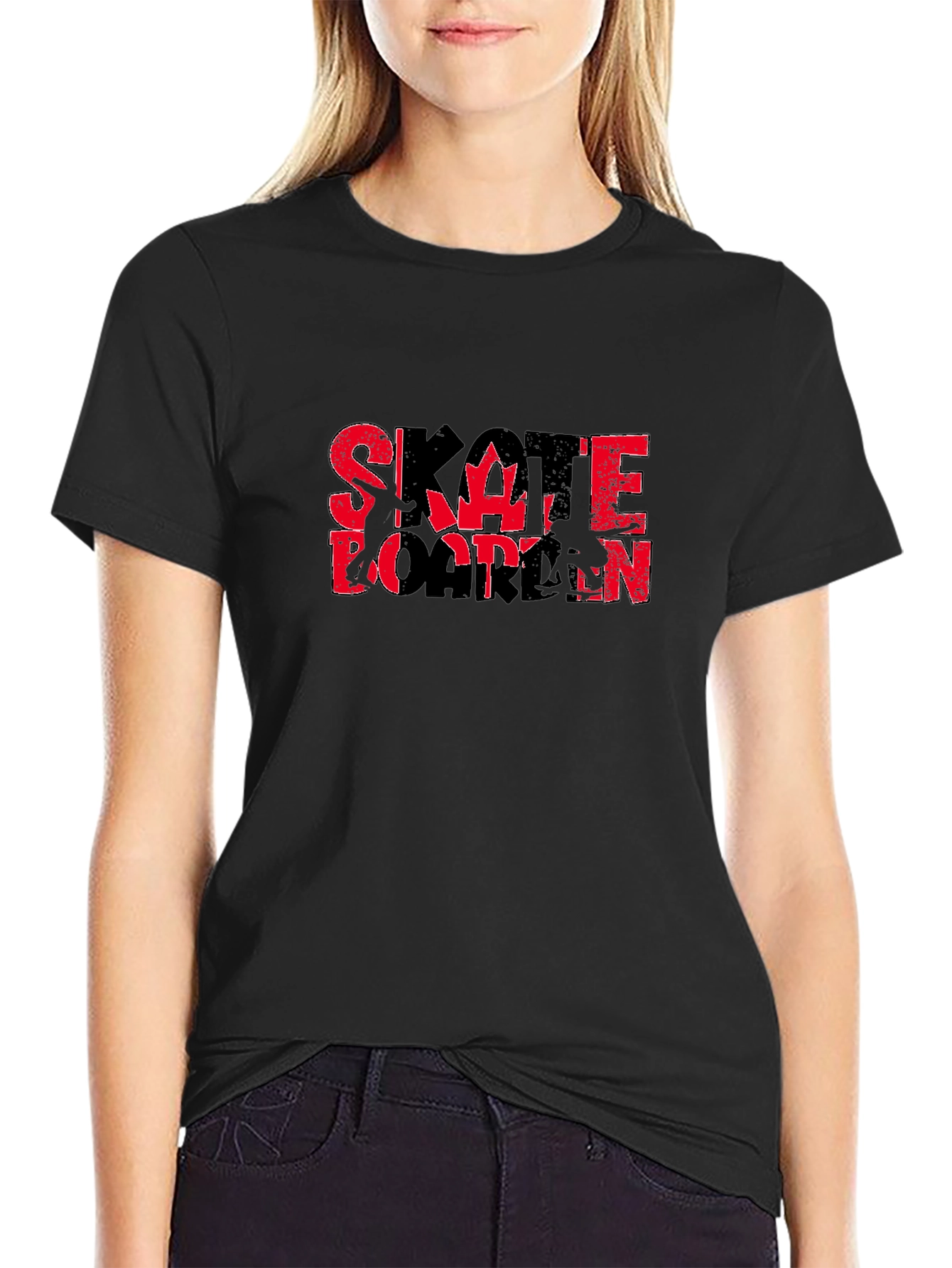 Skateboarding Canada Black Graphic T-Shirt