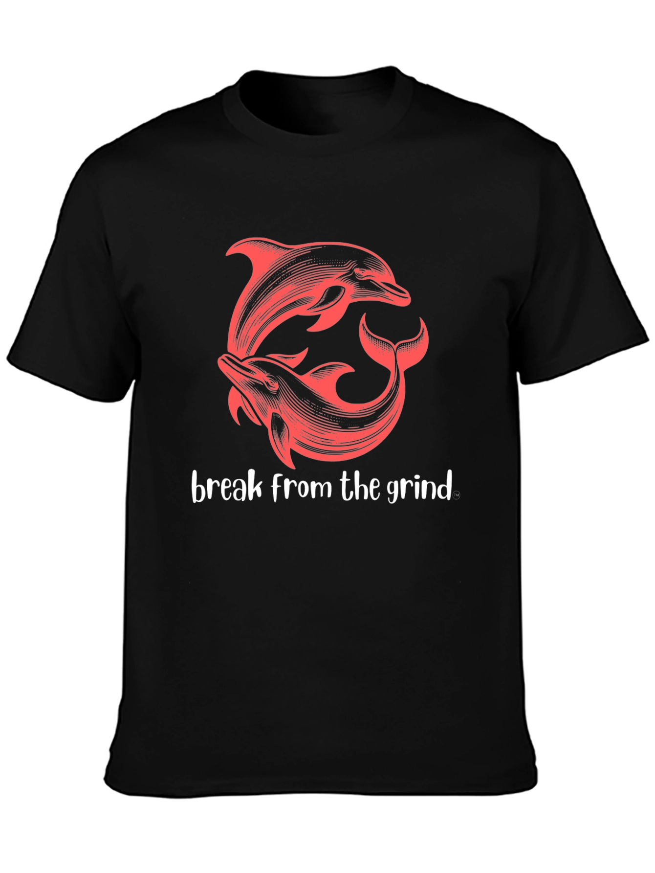 Dolphin Break from the Grind Graphic T-Shirt