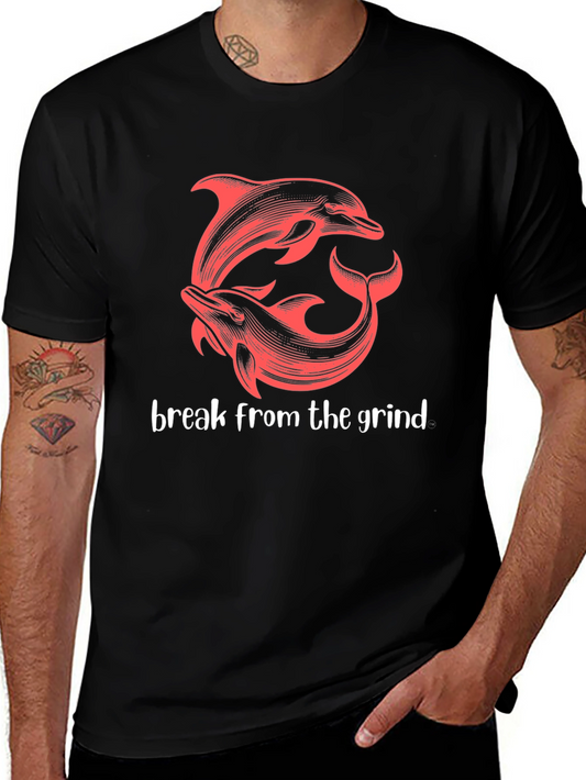 Dolphin Break from the Grind Graphic T-Shirt