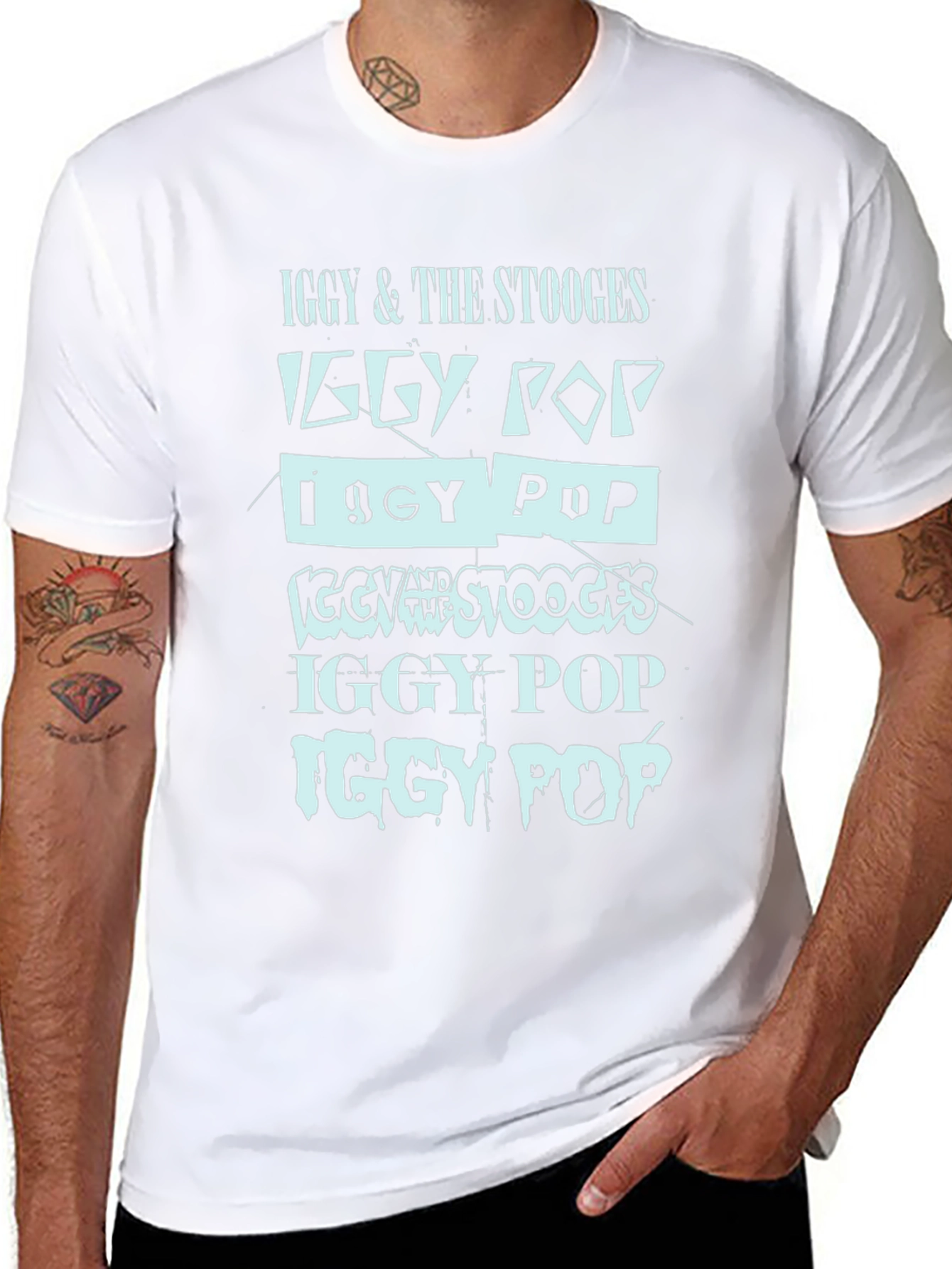 Iggy Pop & The Stooges Graphic Print T-Shirt