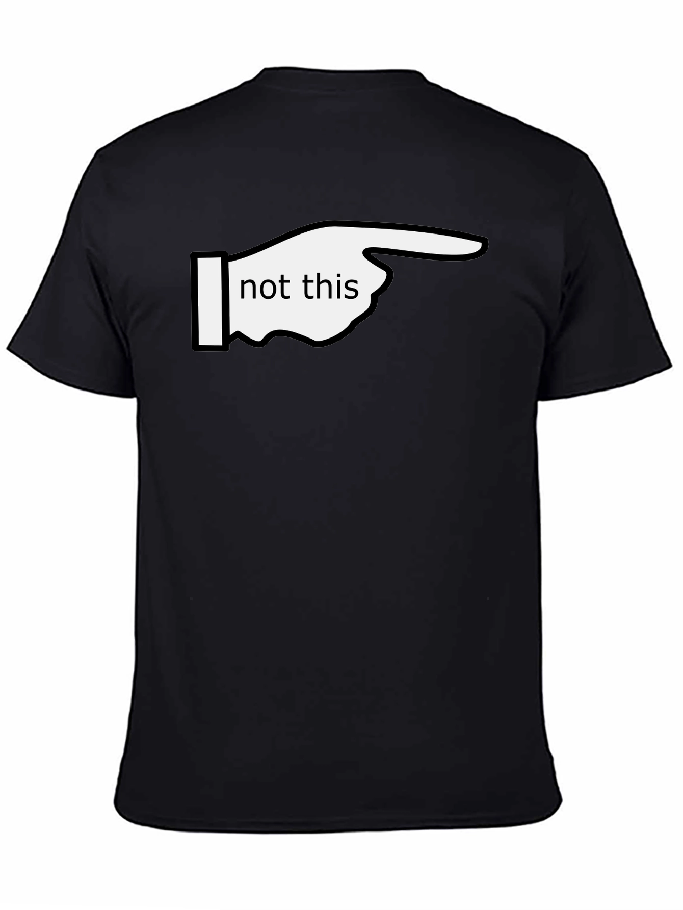 Funny Not This Pointing Finger Graphic T-Shirt