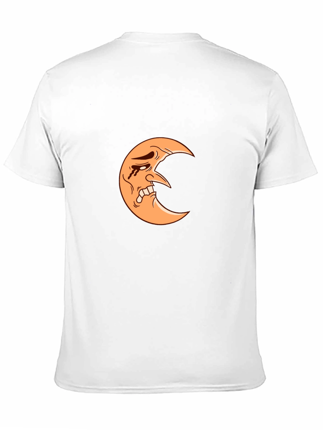 Crying Moon Graphic Tee - Black